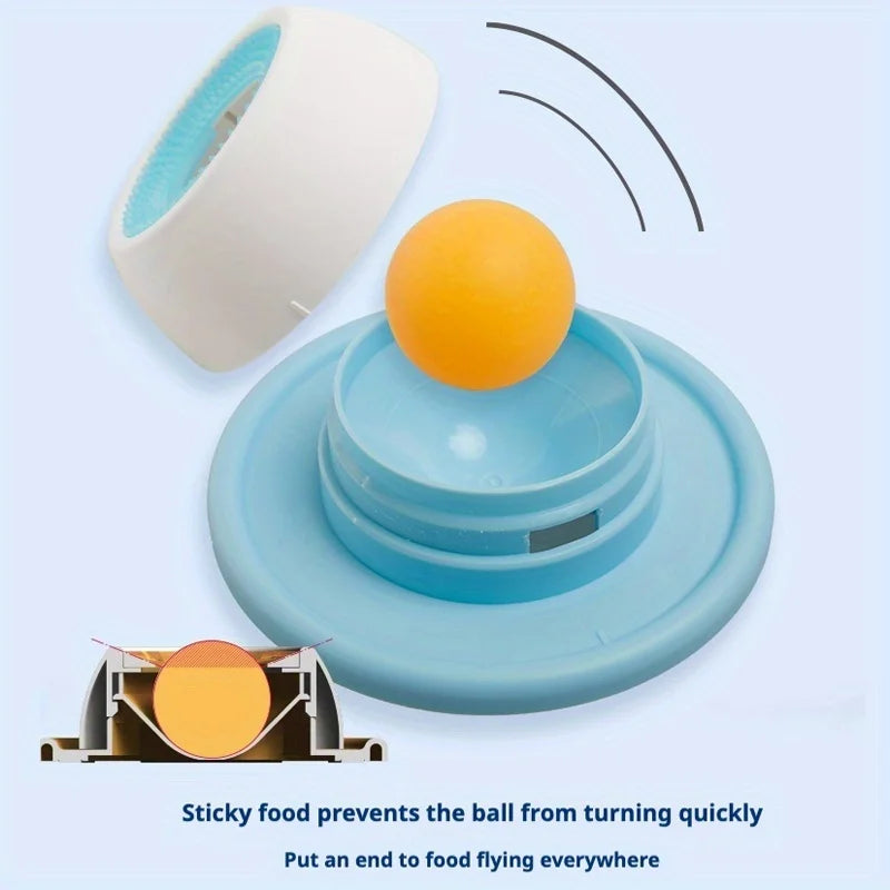 Slow Feeder Lick Bowl for Dogs & Cats | Rolling Ball Snack Feeder