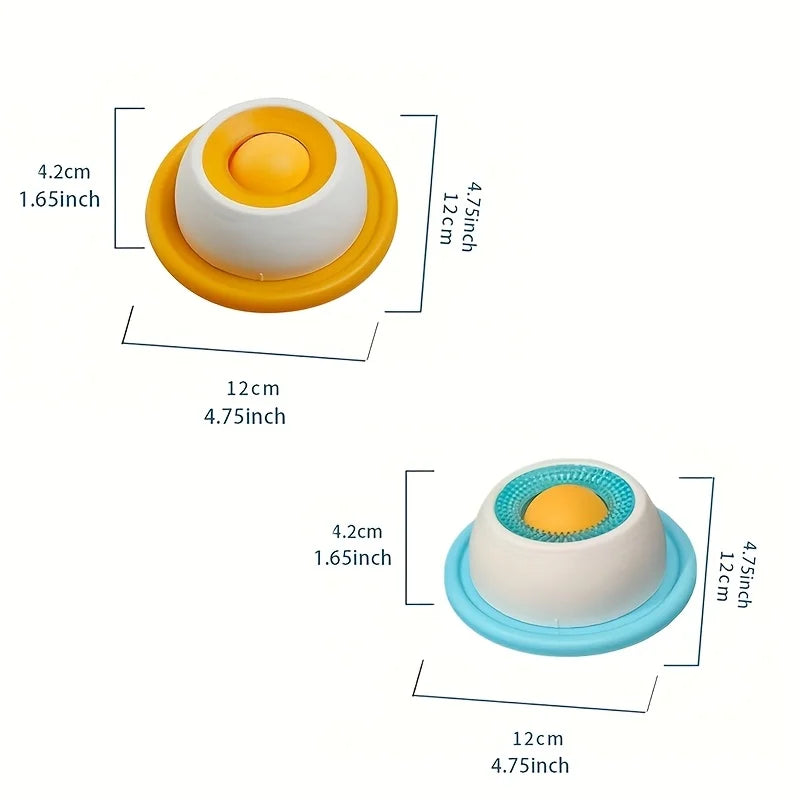 Slow Feeder Lick Bowl for Dogs & Cats | Rolling Ball Snack Feeder