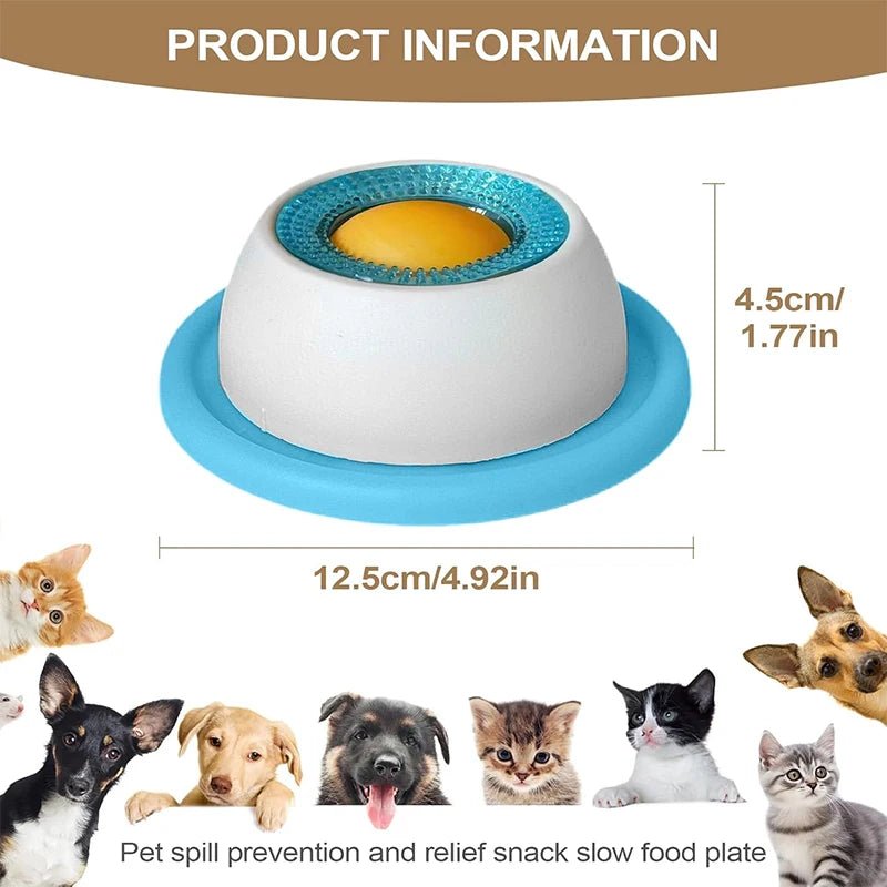 Anti - Spill Lick Plate Slow Feeder | Cats & Dogs | Anxiety Relief Bowl - A Horizon Dawn