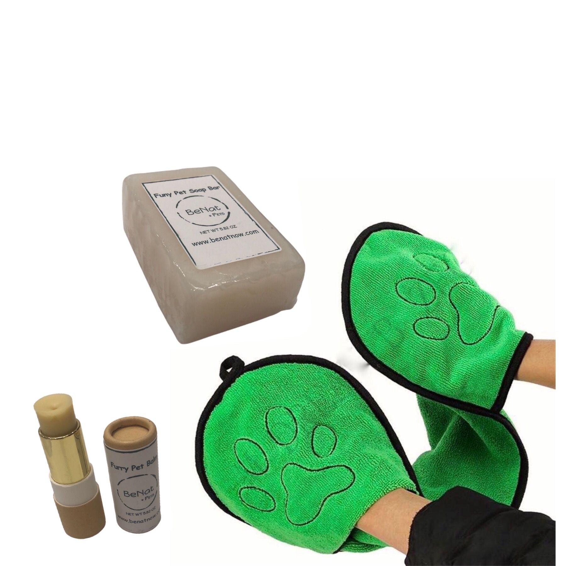 BeNat Pets 3 - Pack Pet Grooming Bundle - Natural & Eco - Friendly - A Horizon Dawn