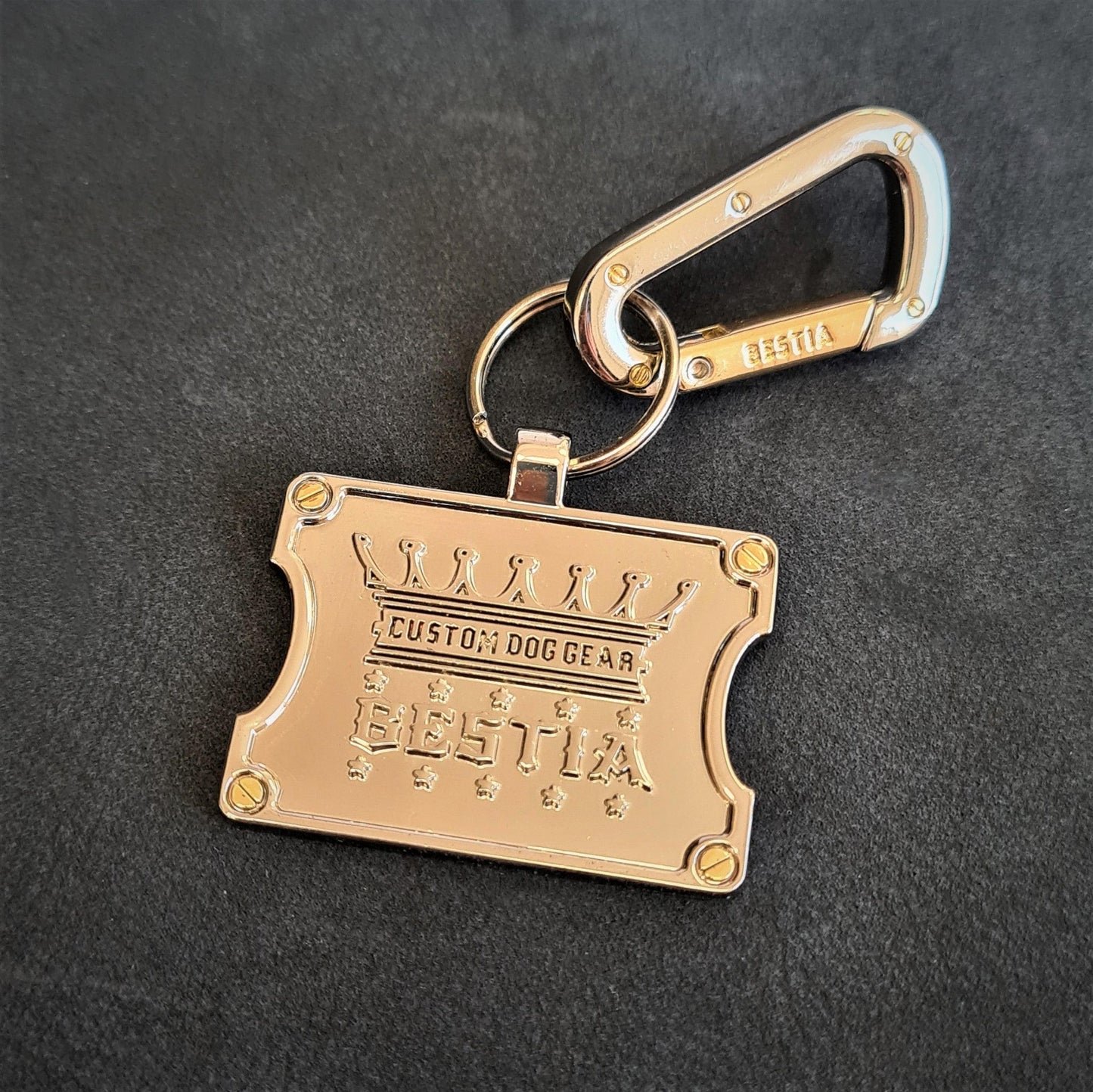Bestia QR Dog ID Tag - Smart GPS Notifications & Stainless Steel - A Horizon Dawn