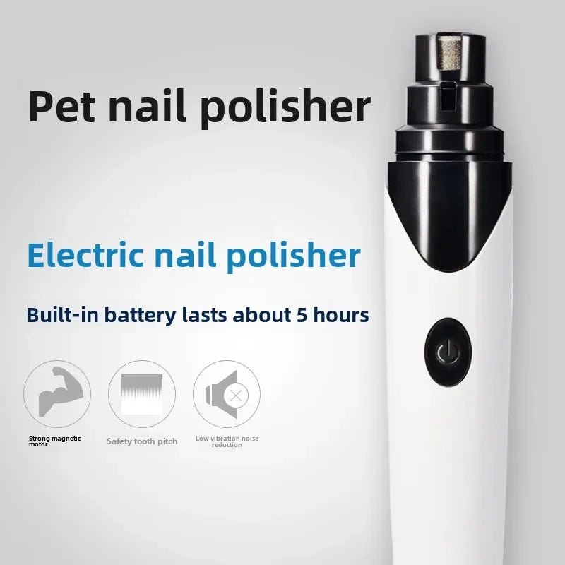 Dog Nail Grinder LED Rechargeable & Portable Electric Pet Nail Trimmer for Dog Pets - A Horizon Dawn