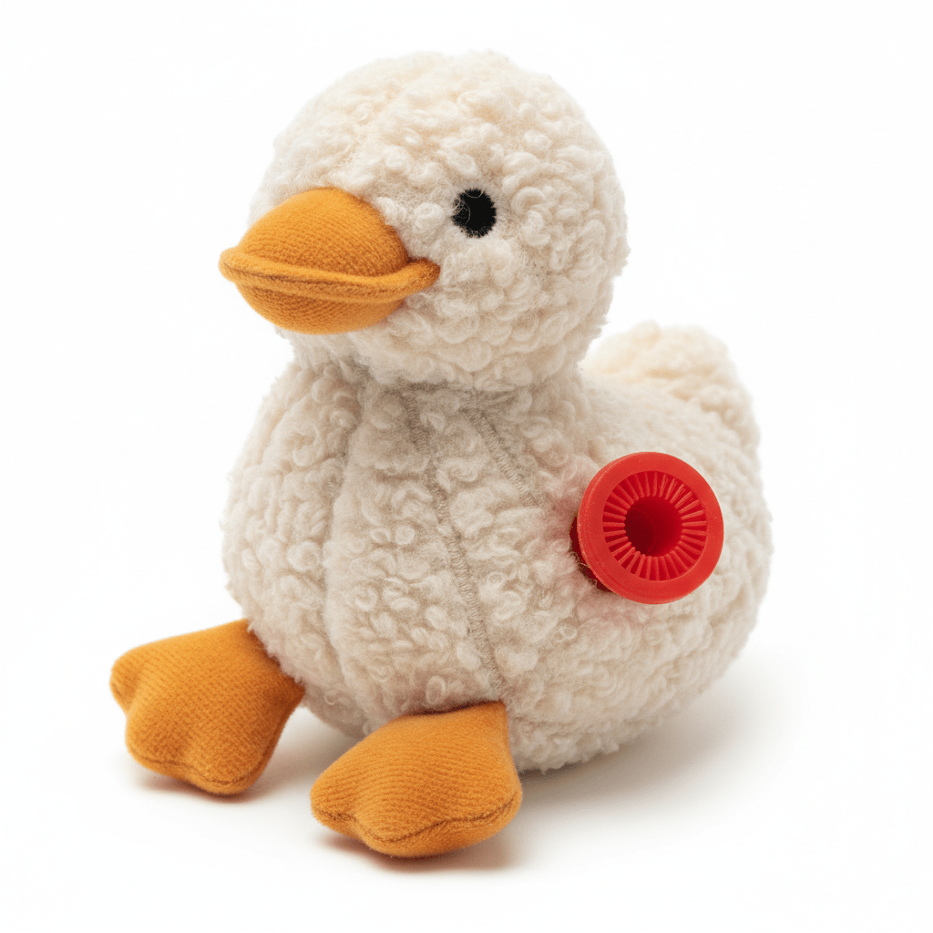 Duck Plush Squeaky Dog Toy | Anxiety Relief & Interactive Play - A Horizon Dawn