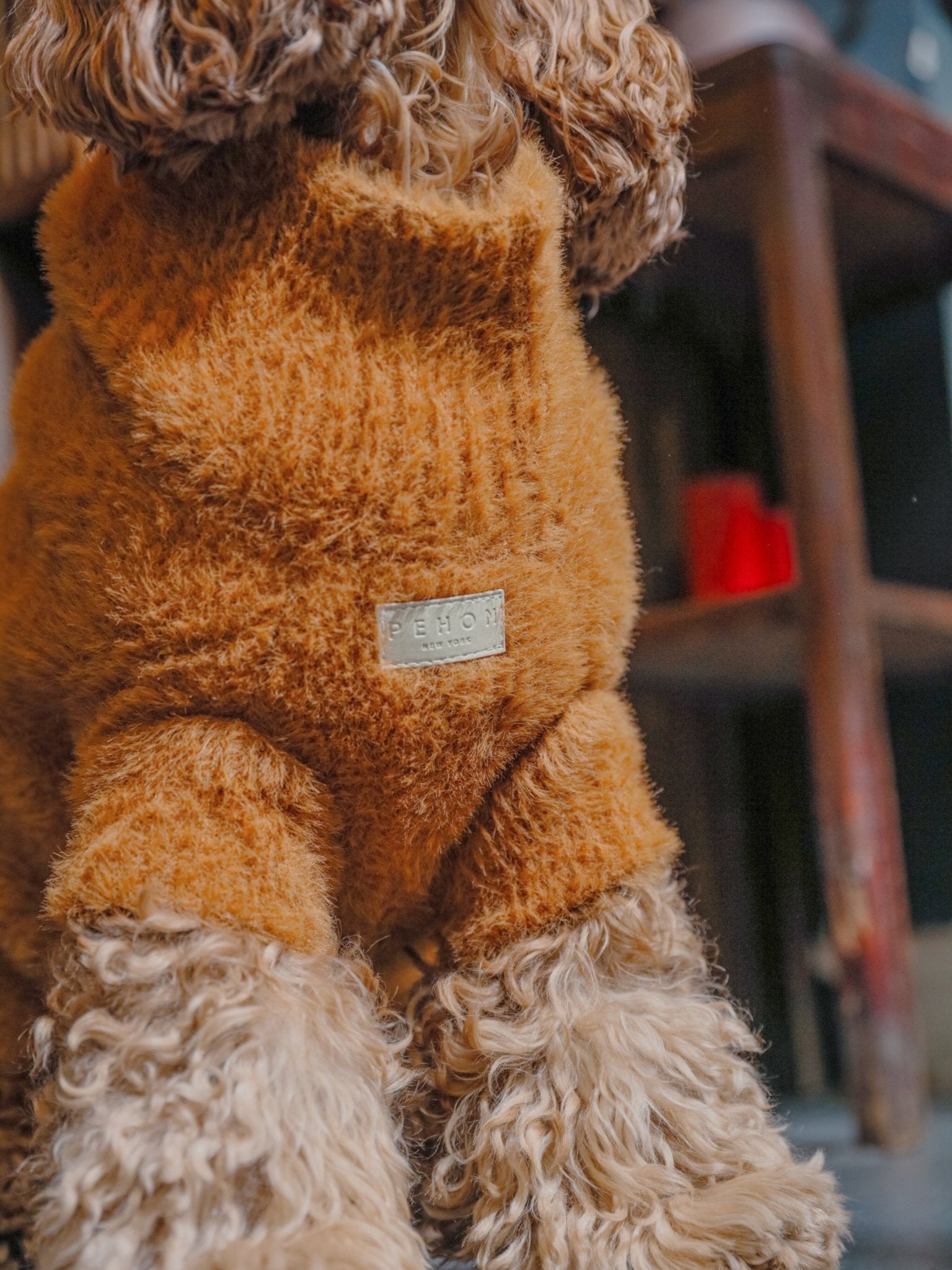 Eskimo Fuzzy Dog Sweater - Orange | Ultra - Soft Winter Style - A Horizon Dawn