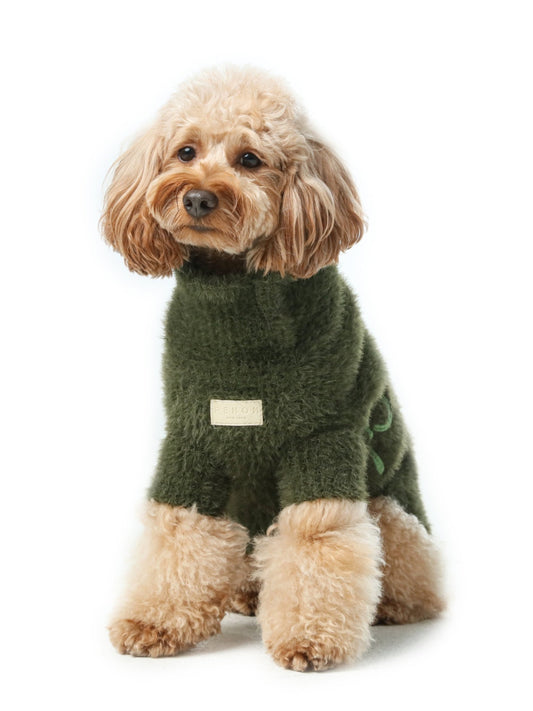 Eskimo Fuzzy Dog Sweater - Orange | Ultra - Soft Winter Style - A Horizon Dawn