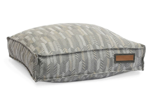Lounger Pet Bed in Muttly Merle - USA Made Sunbrella Fabric - A Horizon Dawn