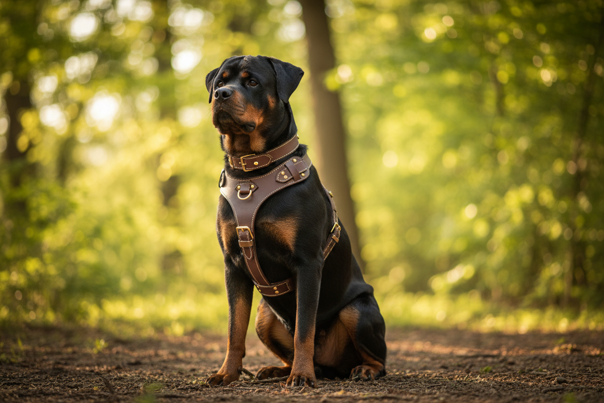 Rottweiler in Bestia Harness - Clean