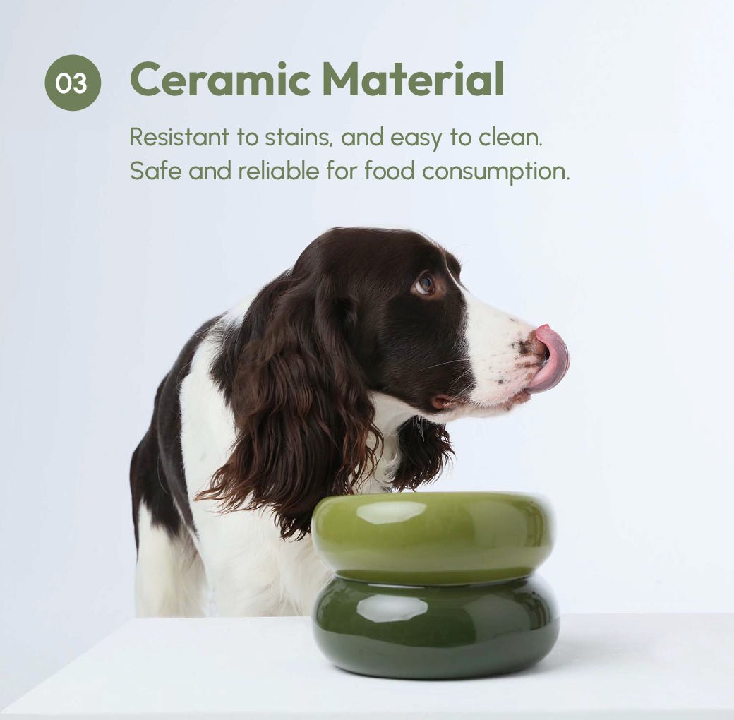 Soufflé Pet Bowl - Avocado Green - A Horizon Dawn