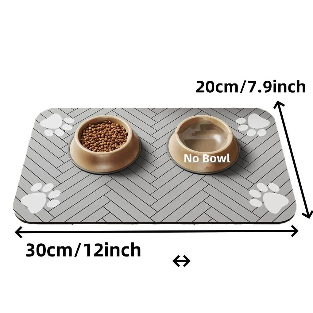 Waterproof Pet Feeding Mat - Absorbent Placemat for Dog & Cat Bowls - A Horizon Dawn