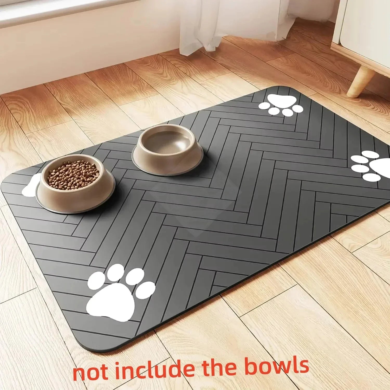 Waterproof Pet Feeding Mat - Absorbent Placemat for Dog & Cat Bowls - A Horizon Dawn