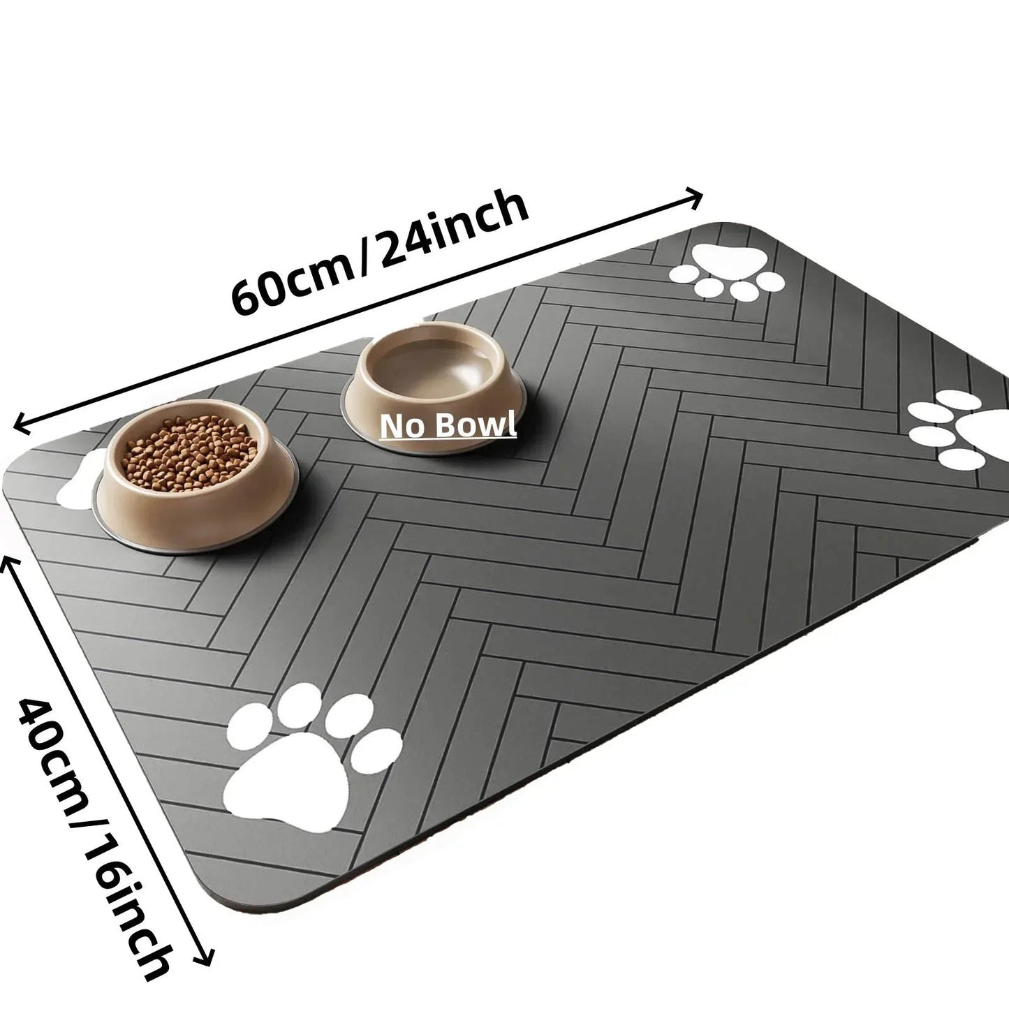 Waterproof Pet Feeding Mat - Absorbent Placemat for Dog & Cat Bowls - A Horizon Dawn