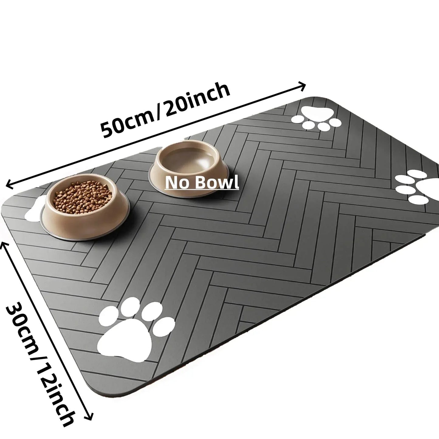 Waterproof Pet Feeding Mat - Absorbent Placemat for Dog & Cat Bowls - A Horizon Dawn