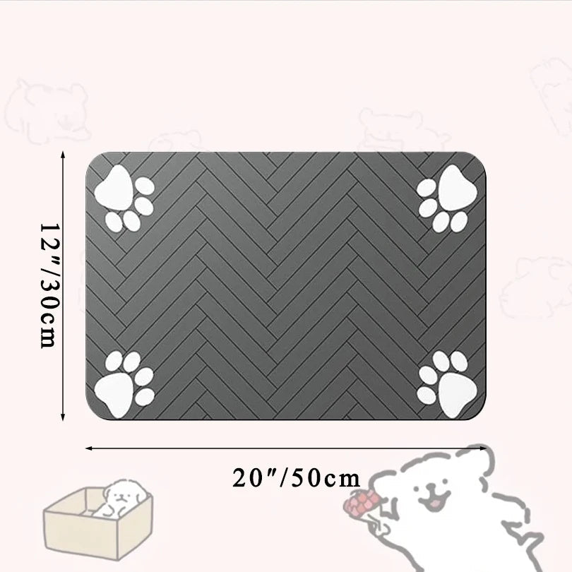 Waterproof Pet Feeding Mat - Absorbent Placemat for Dog & Cat Bowls - A Horizon Dawn