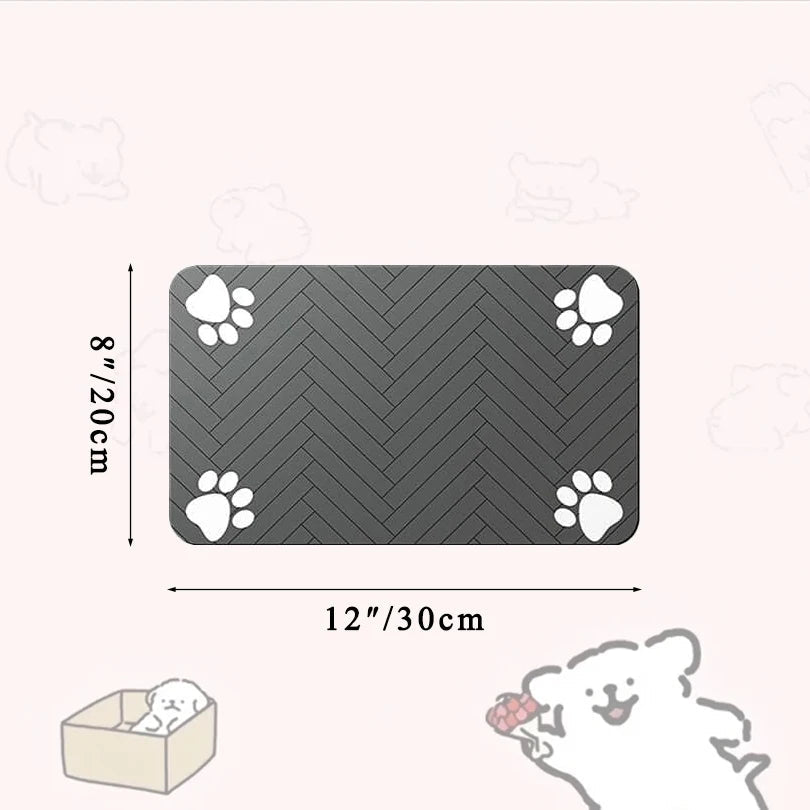 Waterproof Pet Feeding Mat - Absorbent Placemat for Dog & Cat Bowls - A Horizon Dawn