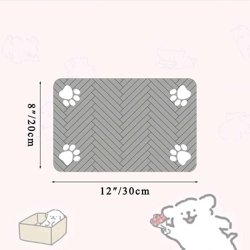 Waterproof Pet Feeding Mat - Absorbent Placemat for Dog & Cat Bowls - A Horizon Dawn