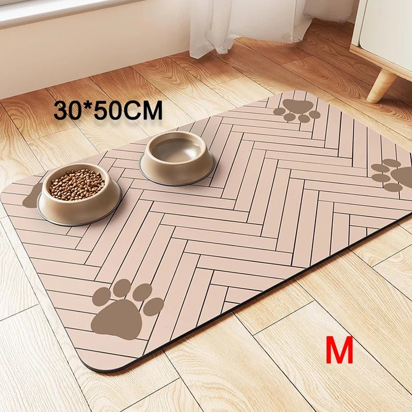 Waterproof Pet Feeding Mat - Absorbent Placemat for Dog & Cat Bowls - A Horizon Dawn